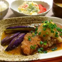 りりたんこぶさんの料理 サクッじゅわ〜♨の揚げ出しトンカツ😍ポン酢風味