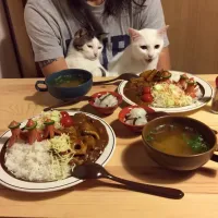 Snapdishの料理写真:はちまきタコさんカレー♩