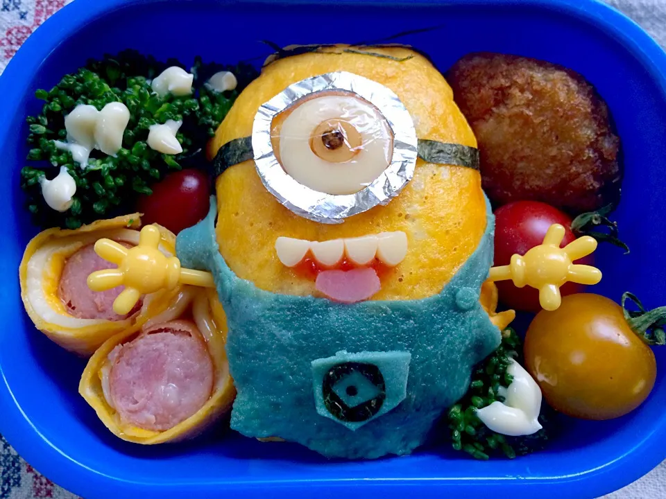 Lunch box☆Minions<Stuart or Carl>🍌ﾐﾆｵﾝ...ｽﾁｭｱｰﾄかｶｰﾙ⁇|🌈Ami🍻さん