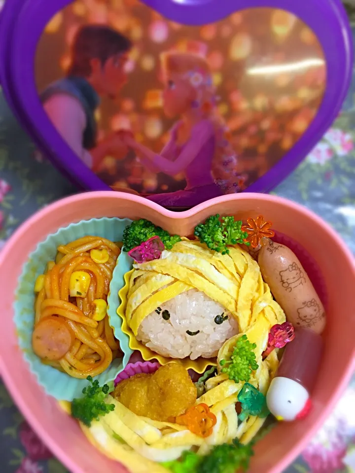 Snapdishの料理写真:ラプンツェルのキャラ弁♡|y0-0m-hさん