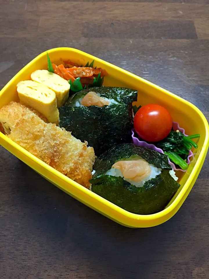 あじフライと苦手なにんじんできんびらにしてみましたお弁当|kiicoさん