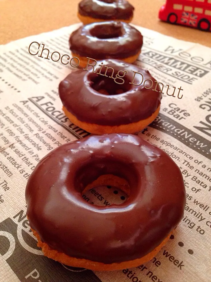 Snapdishの料理写真:🍩チョコリング ドーナツ🍩|ゆみさん