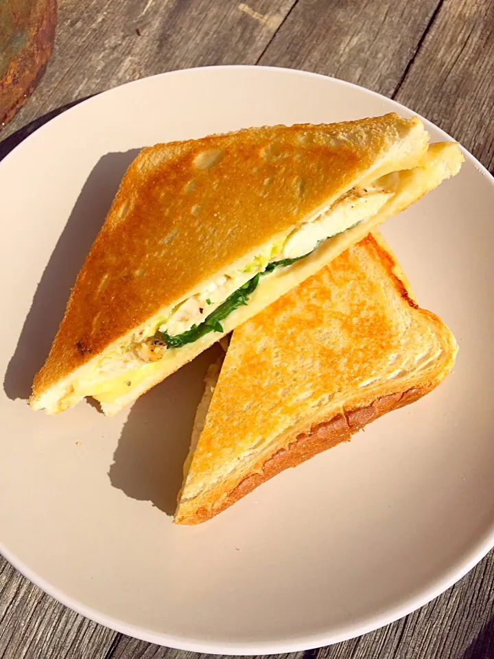 Toasted Chicken Avocado Brie + Spinach Sandwich|Chrisy Hillさん