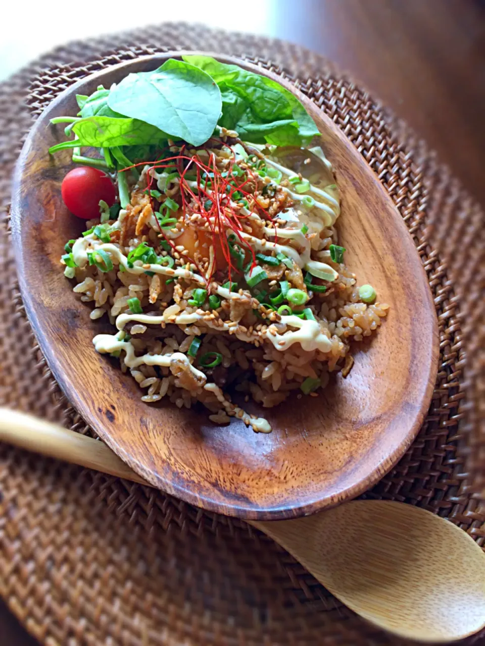 Snapdishの料理写真:リピ♡...*゜くららさんの料理 炊飯器de韓国風カルビ炒飯☆|まぁちゃんさん