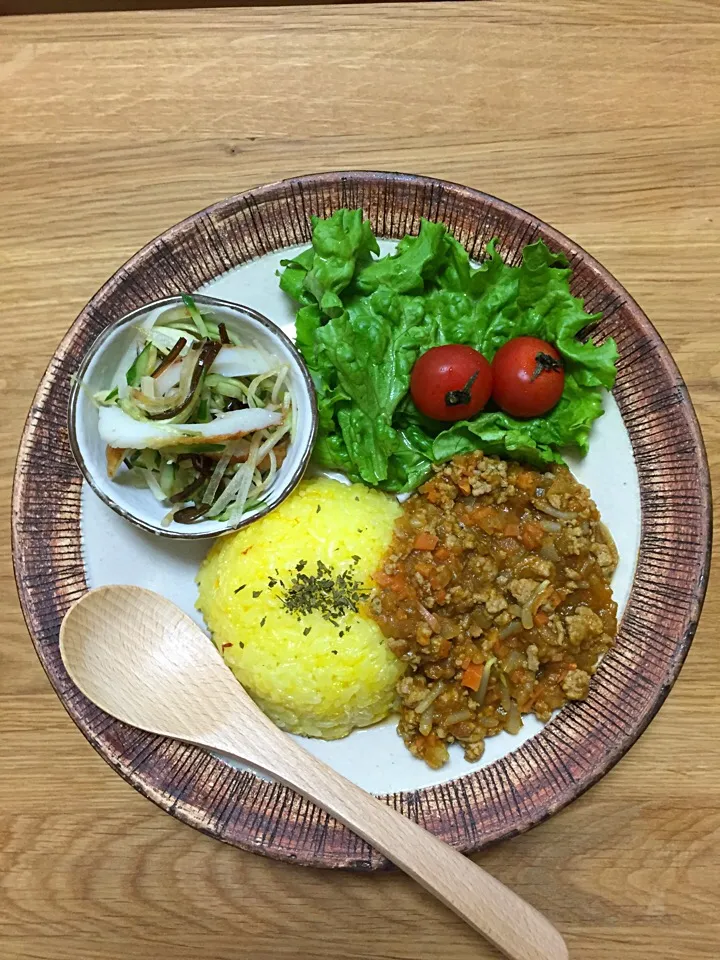 りまこちゃん💕の時間がない日は、もうこれで^^;フライパンで20分でできる挽肉キーマカレー❤️ちょ〜簡単 うまうま💖|ボンバーさん