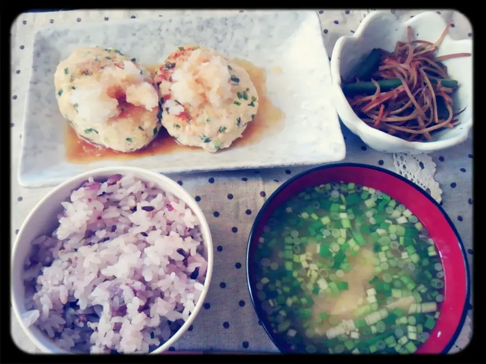 お昼ご飯＊豆腐ハンバーグ|みやっささん