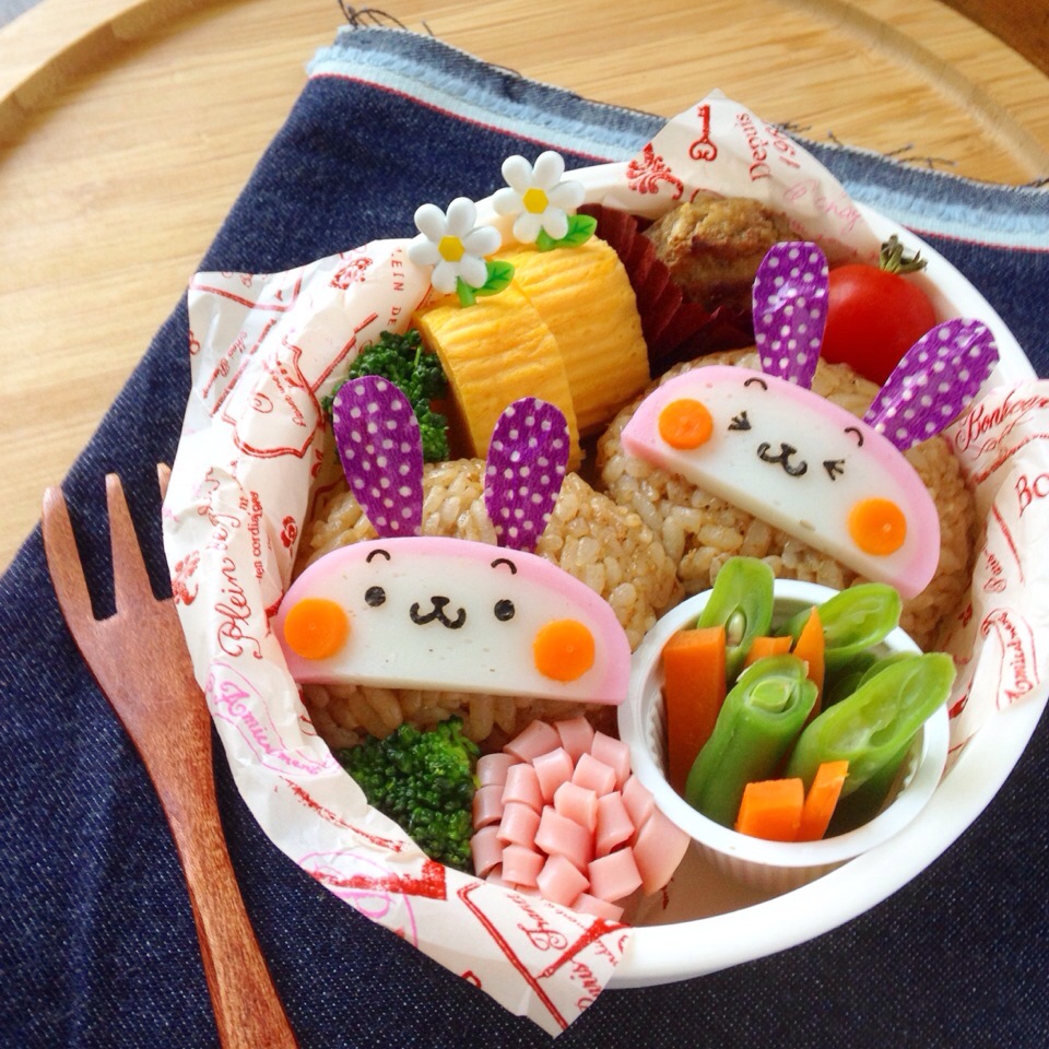 キャラ弁 かまぼこウサギのお弁当 ザッキー Snapdish スナップディッシュ Id Eqbbda