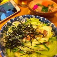 Snapdishの料理写真:イワシユッケ、いわし白子ポン酢|KTさん