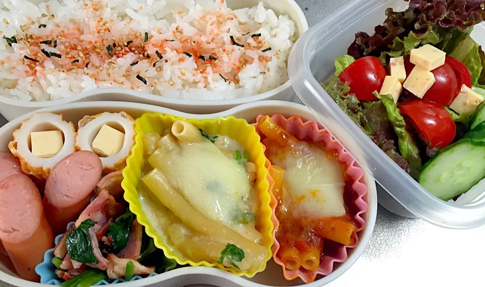 二種のマカロニグラタン弁当|アスカさん