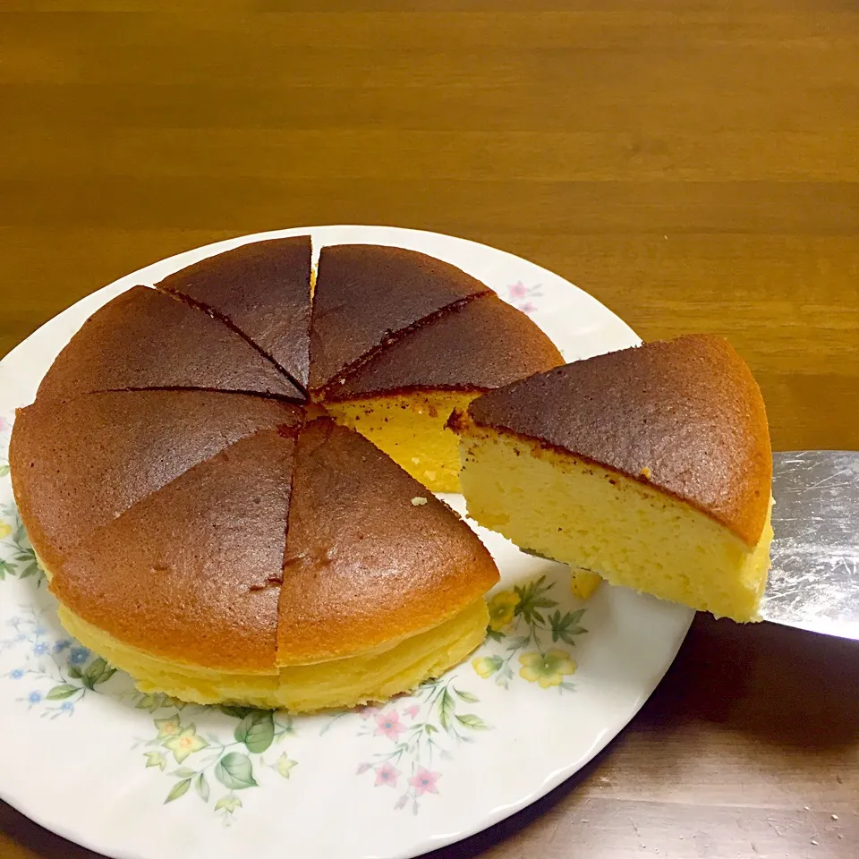 Snapdishの料理写真:スフレチーズケーキ【リベンジ】|あずさん