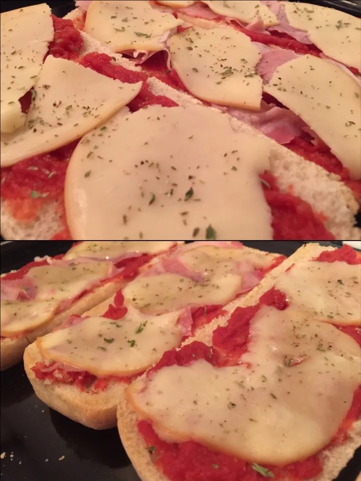 Pane, polpa fine #ilgigante, mozzarella aff. #bayernland, #origano da rametti, prosciutto|matteo pisanoさん