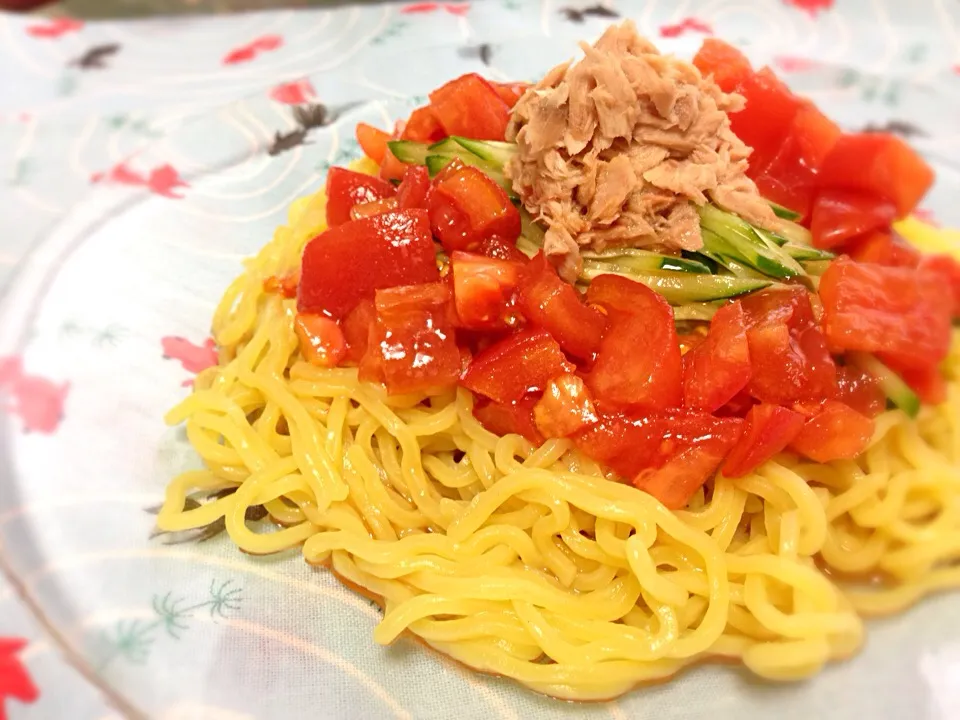 チョッパー＆ホヌさんの料理 チャイニーズトマト🍅麺✌️☆*:.｡. o(≧▽≦)o .｡.:*☆😋👍|ふぅちゃんさん