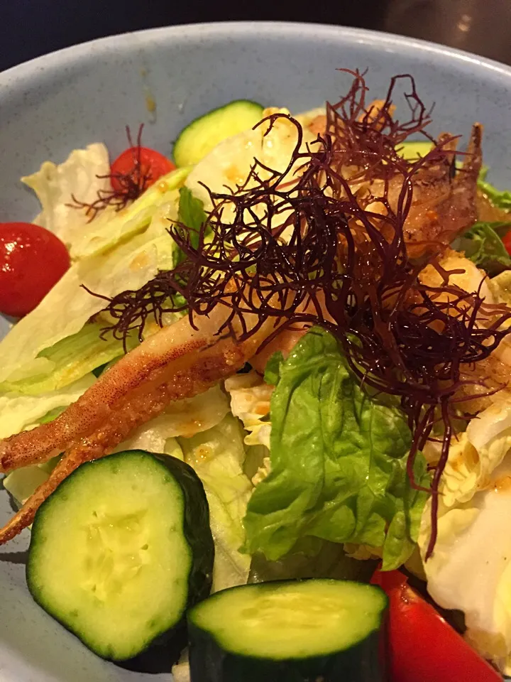 Fresh Salad with Sesami non oil dressing.|Mariさん