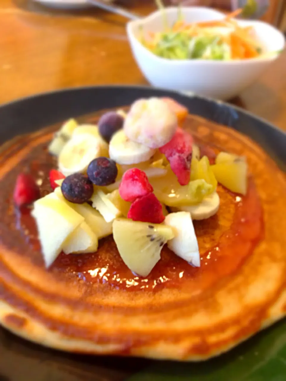 朝ごはんはホットケーキ|さんだーさん