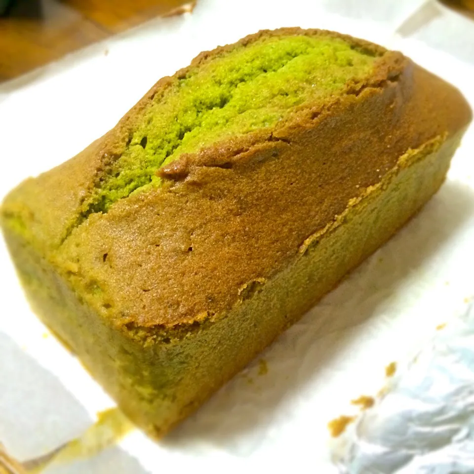 Snapdishの料理写真:抹茶パウンドケーキ|sunrisedxさん