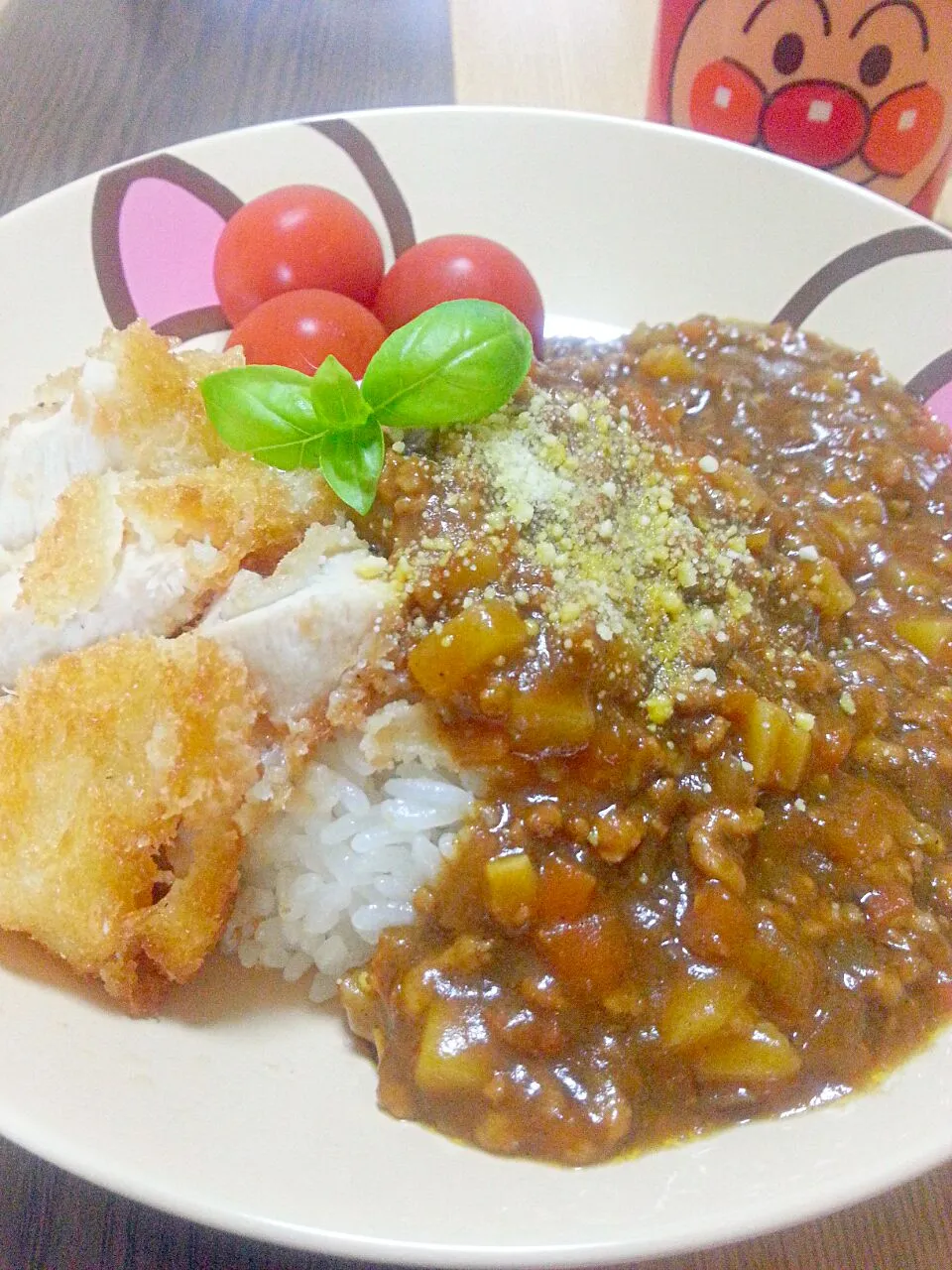 10分キーマカレーチキンカツ添え|まいこさん