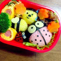 Snapdishの料理写真:息子弁当♡春の虫さん|R*mamaさん