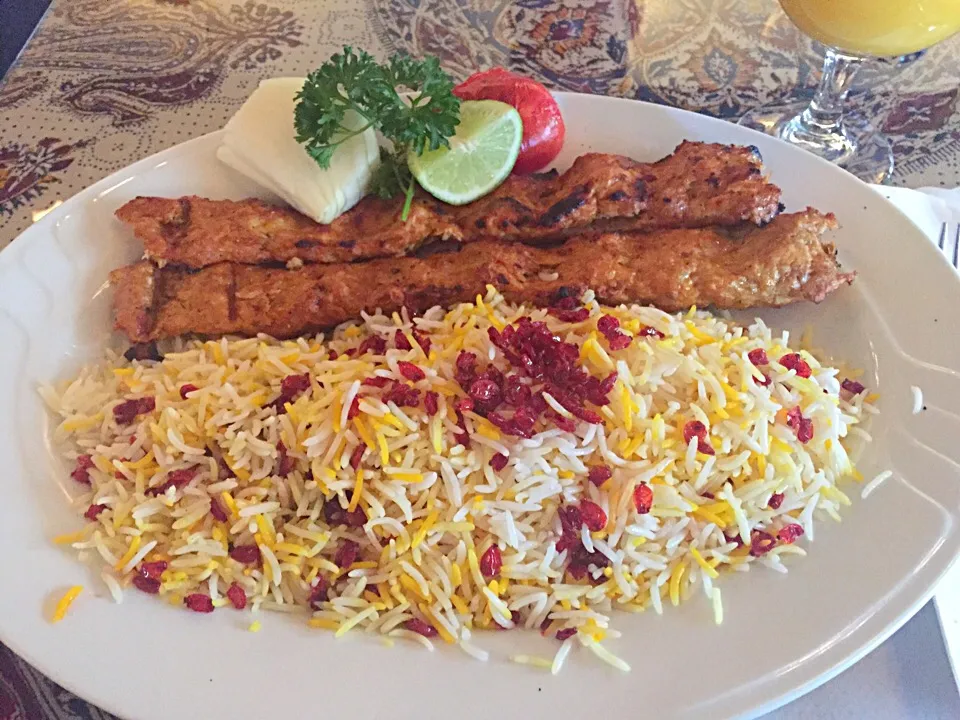 Koobideh Morgh with Zereshk Polo and Mango Passion @ Chelokababi in Sunnyvale|Natsuko Bayさん