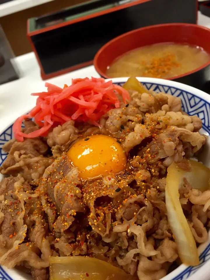 ✨朝牛丼w✨|中さんさん