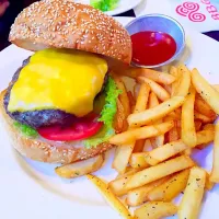 Snapdishの料理写真:beef burger|iminnieさん