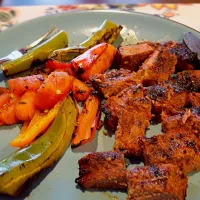 grilled veggies and stake|Kelly Gonzalezさん