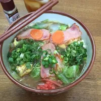 Snapdishの料理写真:マルちゃん正麺🍜、醤油味❗️꒰#'ω`#꒱੭✨