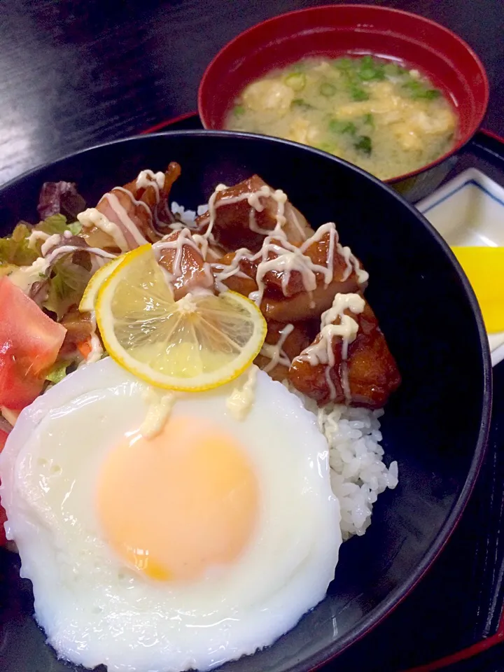 また来た！別府の新博多 洋風親子丼♡|ナナさん