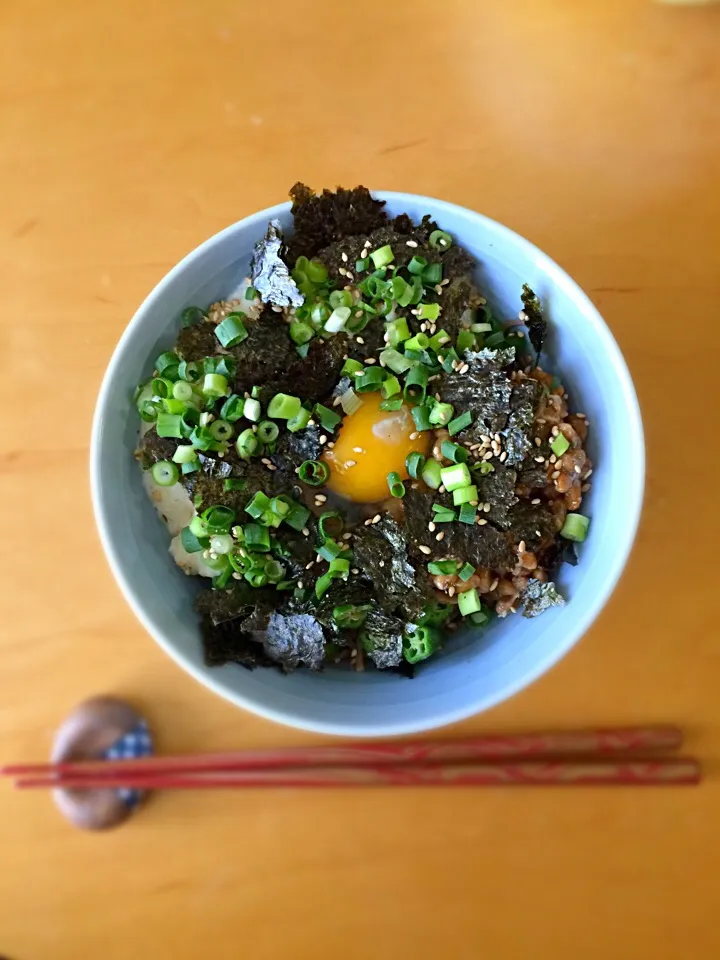 今日の昼食、ネバとろ蕎麦|keroさん