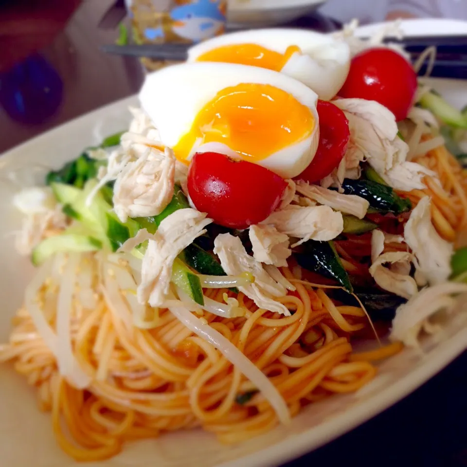 Snapdishの料理写真:ビビン麺風そうめん|yukoさん