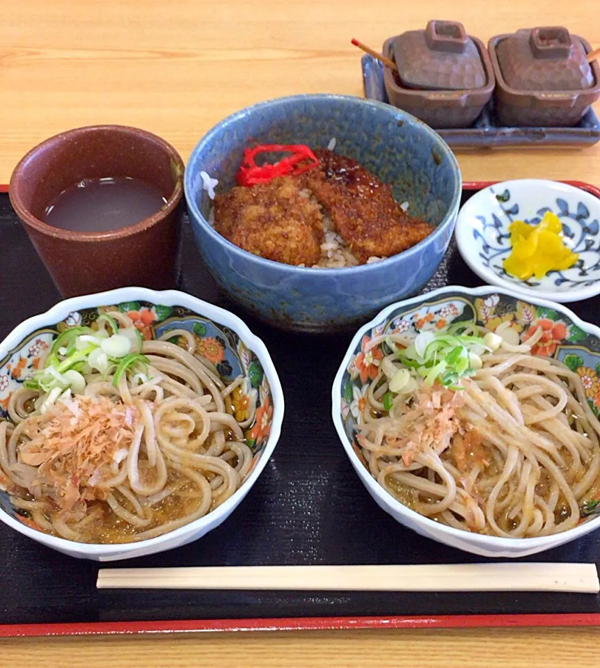 福井県人セット  ソースカツ丼、おろし蕎麦2|るみおんさん