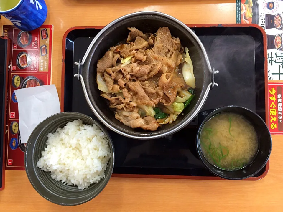 牛バラ野菜焼定食(並)|ばーさんさん