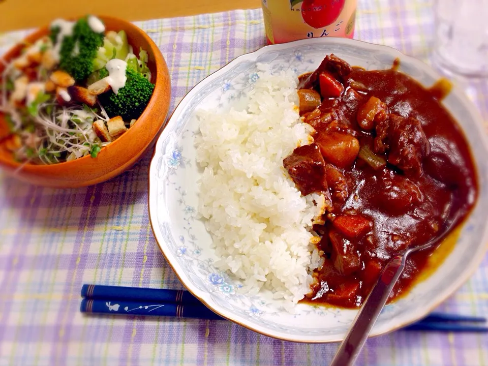 パパの大好きなカレー🍛辛口|えいぽんさん