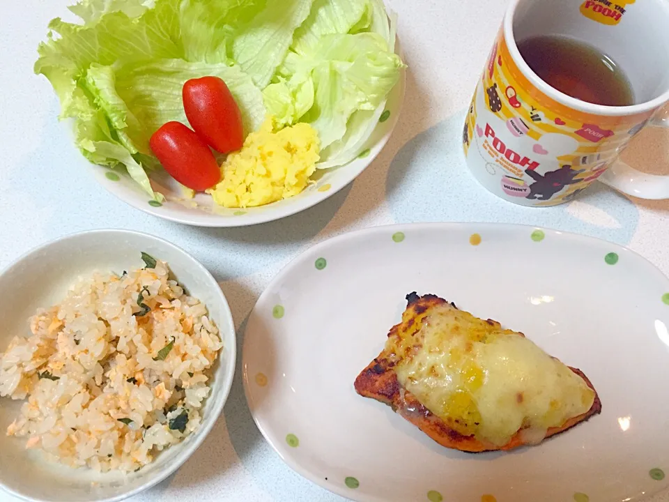 鮭のポテマヨチーズ焼き|くるみさん