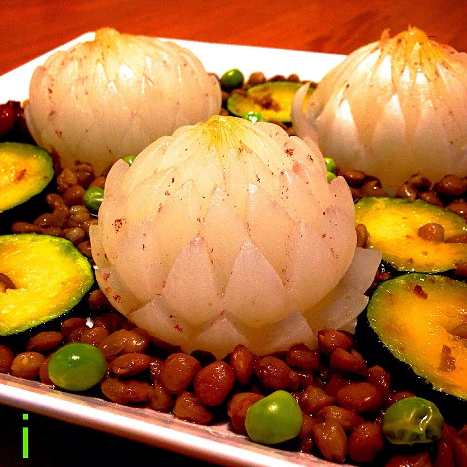 Ukaさんの料理 コンソメ仕立ての【*☆玉ねぎの華☆*】👈蓮池をイメージして|izoomさん