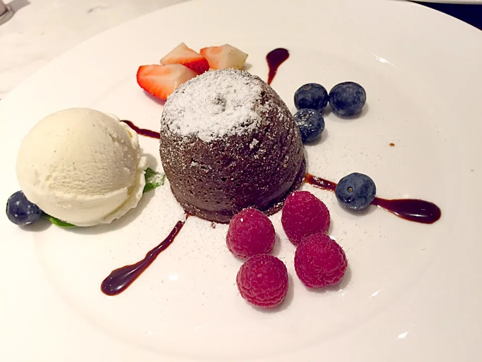 Dark chocolate molten pudding|Sky Blueさん