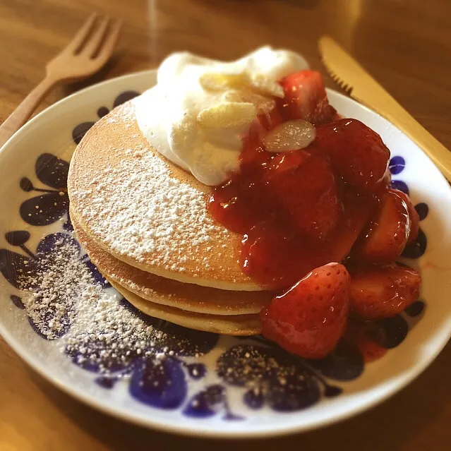 メレンゲでふわふわパンケーキ|ちぃさん