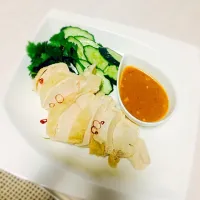 Snapdishの料理写真:蒸し鶏 前菜|Annnn.fさん