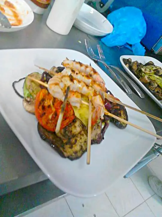 camarones al grill con chipotle y mango|josi guerreroさん