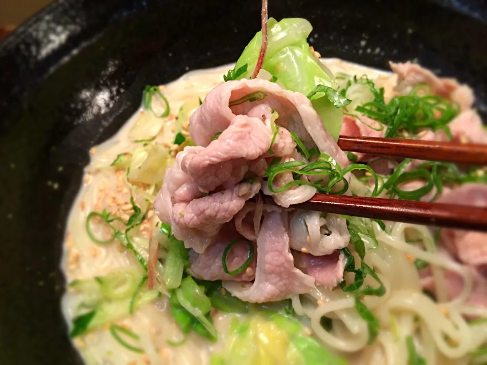 豚しゃぶ豆乳胡麻汁そうめん4|半田手延べそうめんの店 阿波や壱兆さん