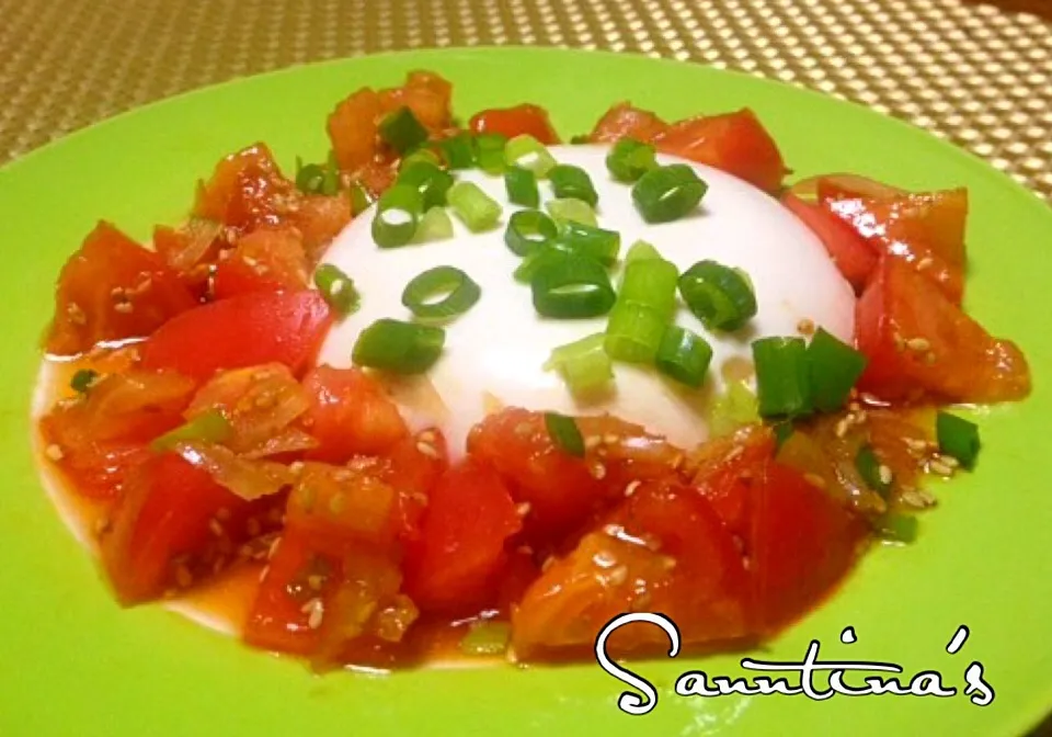 🍅さっぱりトマトダレがけ冷ややっこ🍅TOFU SALAD🍅|🌺Sanntina🌺さん