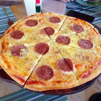 Snapdishの料理写真:Pepperoni Pizza|Alyssa Oliverさん