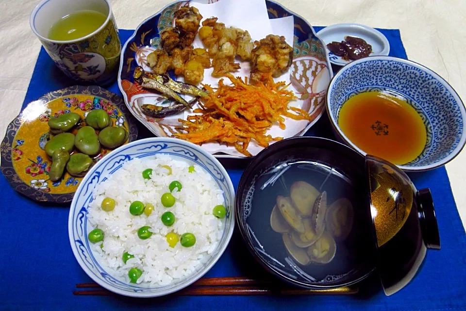 薄いエンドウ豆の豆ごはん|Keiko Moritaさん