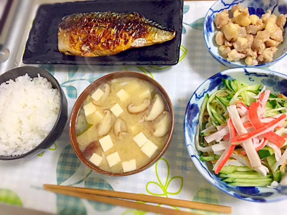 鯖焼きの夜ご飯|あやさん