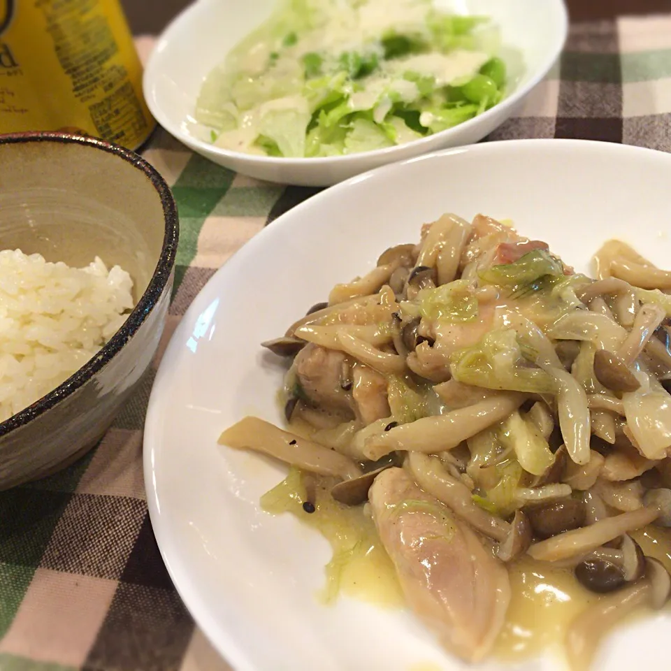 鶏とキノコのクリーム煮|さるさん