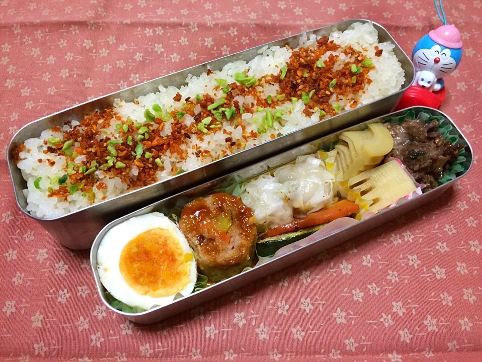 Snapdishの料理写真:彼のお弁当。2015.05.18|yukirinさん