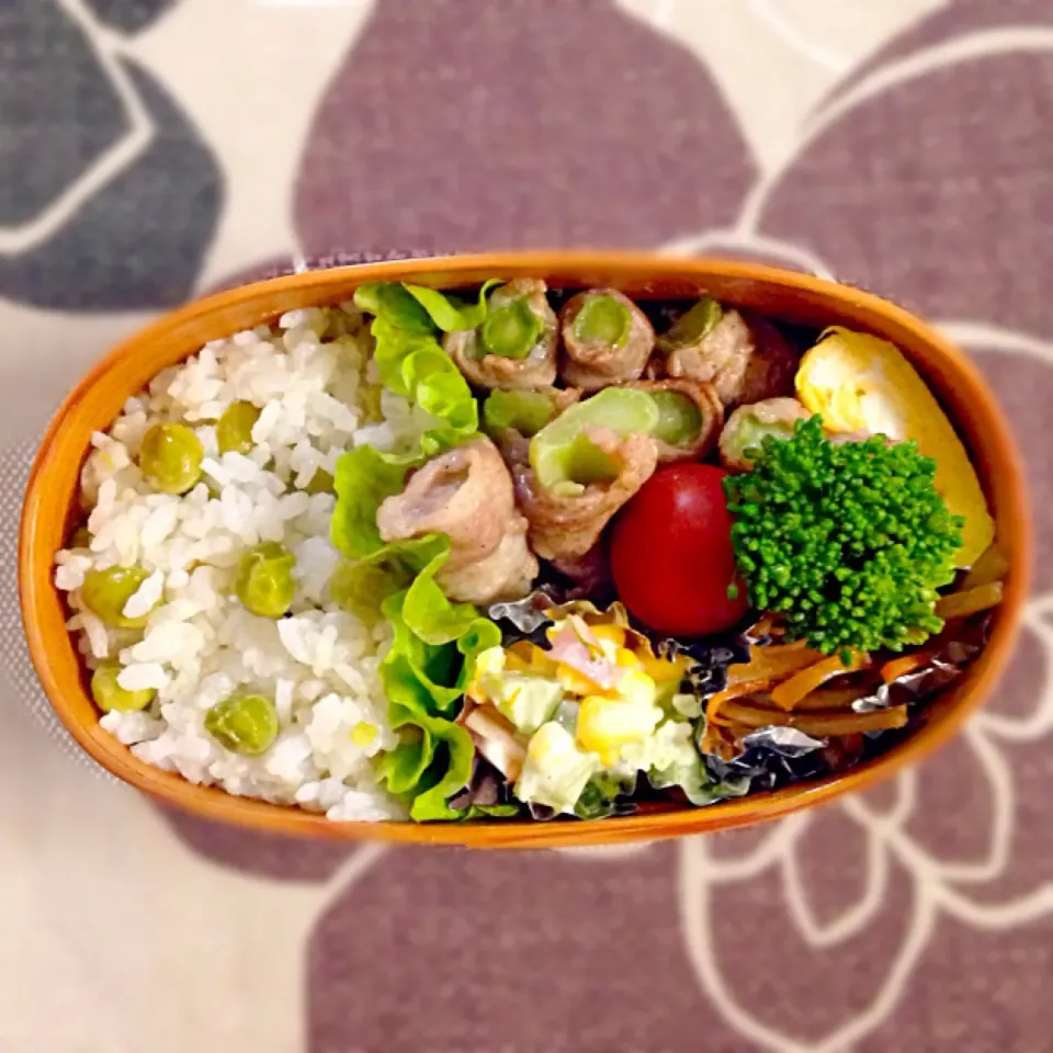 Snapdishの料理写真:野菜の豚肉巻き弁当🐷|ゆかりさん