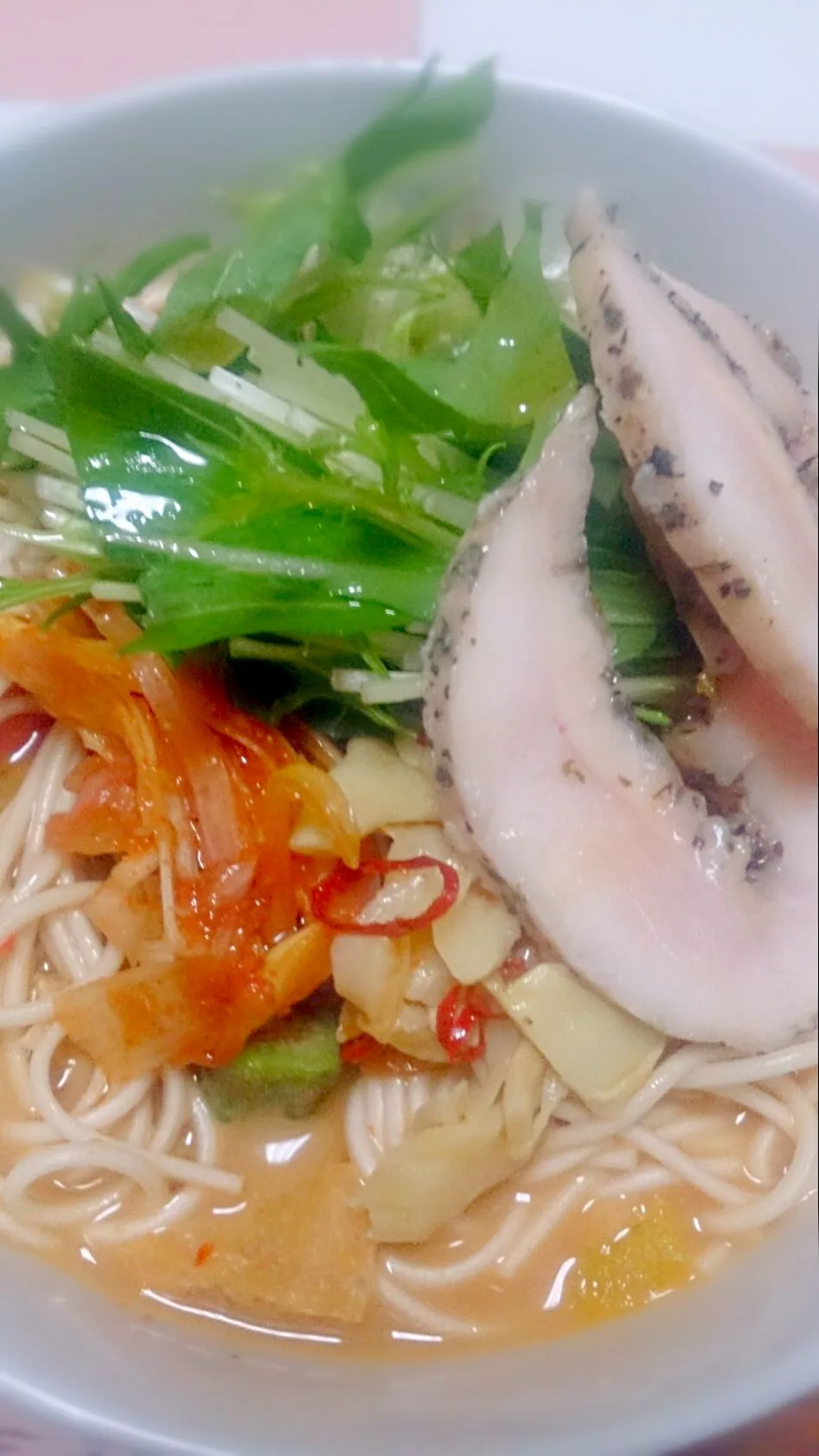 ピリ辛坦々汁のにゅうめん #そうめん #ゴマだれ|かげさんキッチンさん