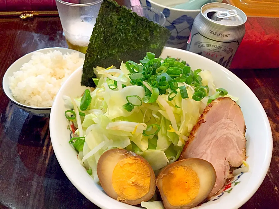 Snapdishの料理写真:スタミナとんこつラーメン|Tarou  Masayukiさん