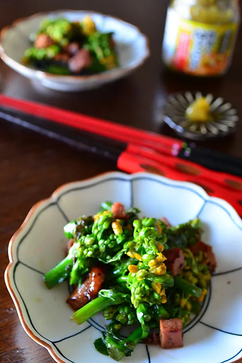 簡単！絶品！5分でおもてなし惣菜　菜の花とベーコンの柚子こしょうマヨソテー　-　スパイス大使　- #うちバル #金魚の肴|青山金魚さん