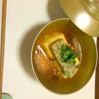 Snapdishの料理写真:胡麻麩と豆腐の揚げ出し|紅蓮のケロちゃんさん